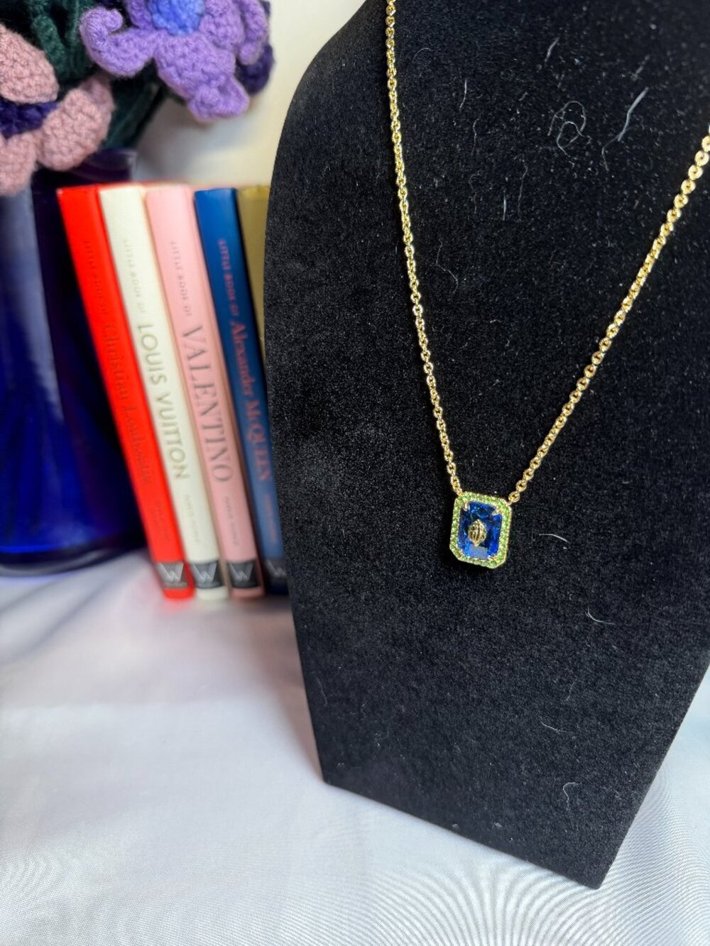 Kurt Geiger London Emerald Cut Pendant Necklace NWT